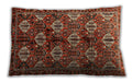 Traditional Classic Rectangular Crimson Red Lumbar Throw Pillow, 13 inch by 19 inch, lbtr249