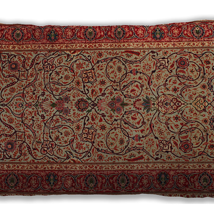 Traditional Classic Rectangular Tomato Red Lumbar Throw Pillow, 13 inch by 19 inch, lbtr24