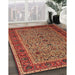 Machine Washable Traditional Tomato Red Rug in a Family Room, wshtr24