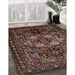 Traditional Brown Persian Rug in Family Room, tr2500