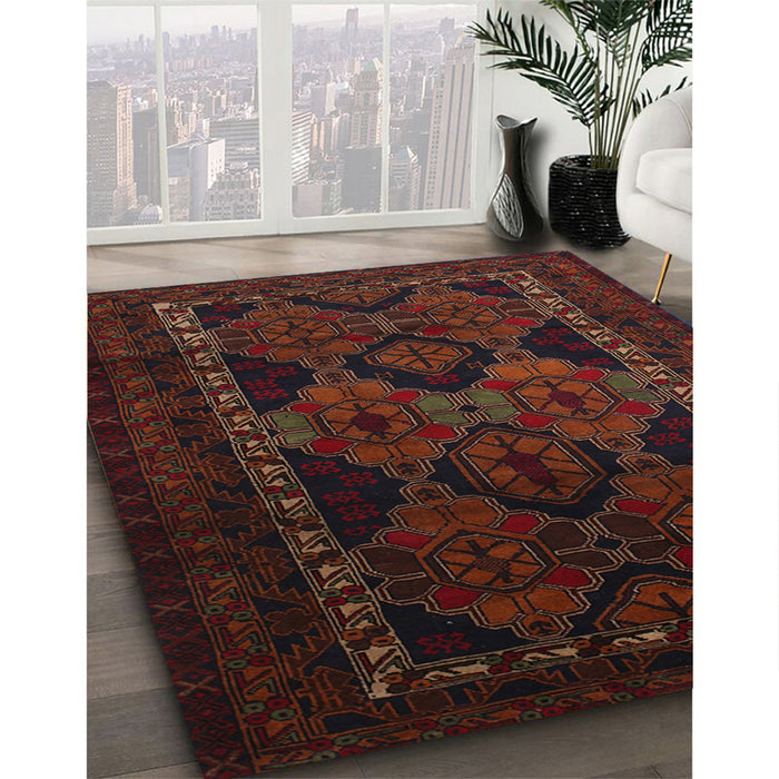 Machine Washable Traditional Red Rug in a Family Room, wshtr2501