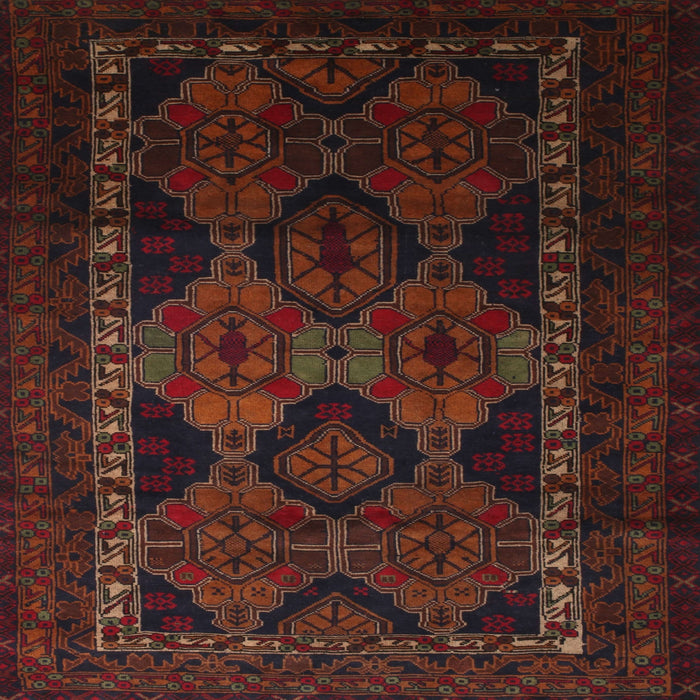 Square Traditional Red Persian Rug, tr2501