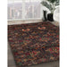 Machine Washable Traditional Sepia Brown Rug in a Family Room, wshtr2502