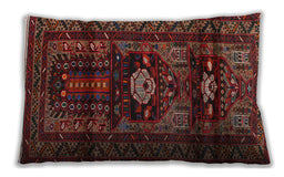 Traditional Classic Rectangular Chestnut Brown Lumbar Throw Pillow, 13 inch by 19 inch, lbtr2507