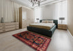 Traditional Wine Red Persian Rug in a Bedroom, tr2508