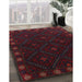 Machine Washable Traditional Burgundy Brown Rug in a Family Room, wshtr2509