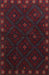 Traditional Burgundy Brown Southwestern Rug, tr2509