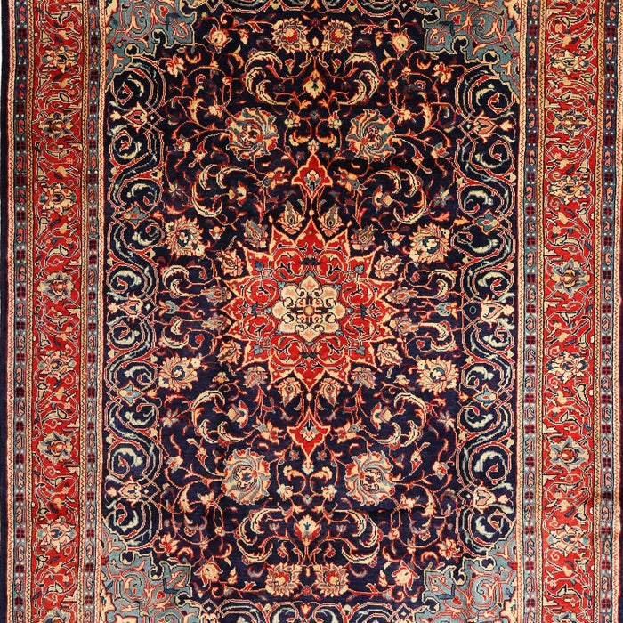 Traditional Orange Brown Medallion Rug, tr250