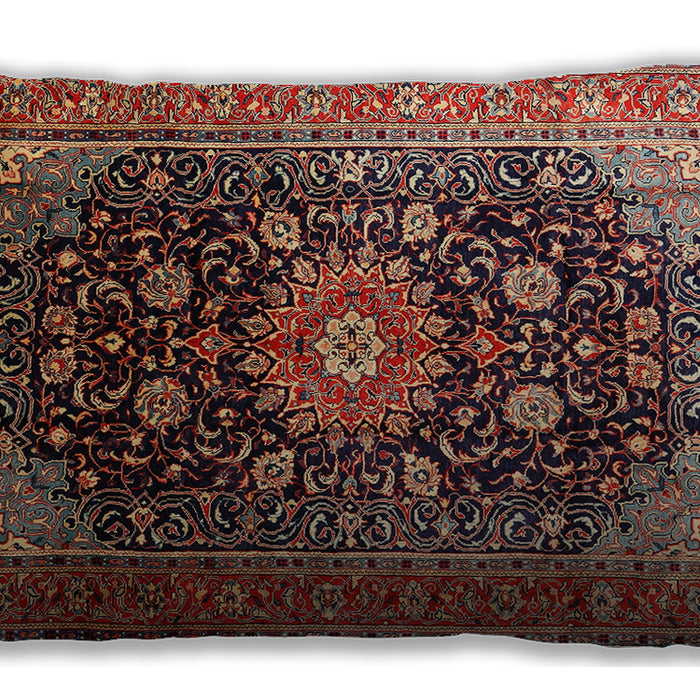 Traditional Classic Rectangular Orange Brown Lumbar Throw Pillow, 13 inch by 19 inch, lbtr250