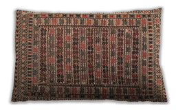 Traditional Classic Rectangular Tangerine Pink Lumbar Throw Pillow, 13 inch by 19 inch, lbtr2510