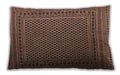 Traditional Classic Rectangular Peru Brown Lumbar Throw Pillow, 13 inch by 19 inch, lbtr2511