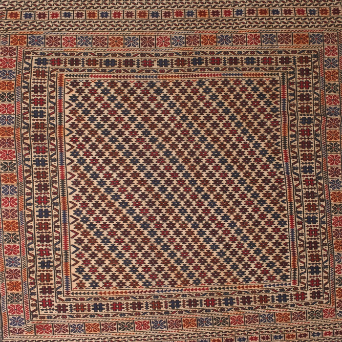 Square Traditional Brown Persian Rug, tr2511