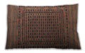 Traditional Classic Rectangular Orange Brown Lumbar Throw Pillow, 13 inch by 19 inch, lbtr2512