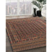 Traditional Orange Brown Persian Rug in Family Room, tr2512