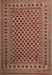 Traditional Saffron Red Southwestern Rug, tr2514