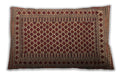 Traditional Classic Rectangular Saffron Red Lumbar Throw Pillow, 13 inch by 19 inch, lbtr2514