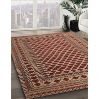 Traditional Saffron Red Southwestern Rug, tr2514