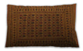 Traditional Classic Rectangular Sedona Brown Lumbar Throw Pillow, 13 inch by 19 inch, lbtr2515