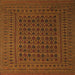 Square Traditional Sedona Brown Southwestern Rug, tr2515