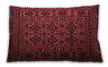 Traditional Classic Rectangular Red Lumbar Throw Pillow, 13 inch by 19 inch, lbtr2516