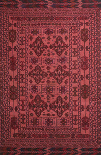 Machine Washable Traditional Red Rug, wshtr2516