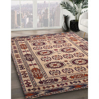 Traditional Chestnut Brown Southwestern Rug, tr2517