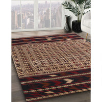 Traditional Orange Brown Southwestern Rug, tr2518