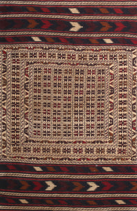 Machine Washable Traditional Orange Brown Rug, wshtr2518