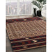 Machine Washable Traditional Orange Brown Rug in a Family Room, wshtr2518