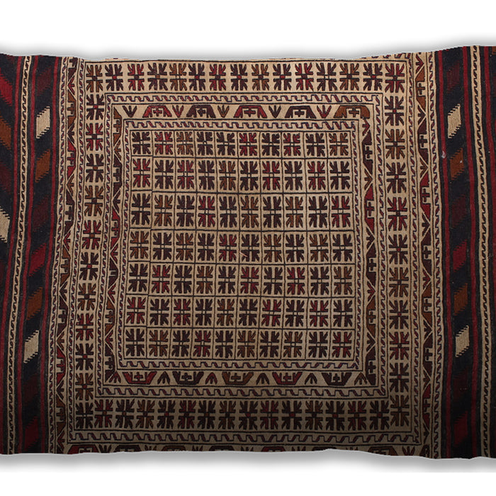 Traditional Classic Rectangular Orange Brown Lumbar Throw Pillow, 13 inch by 19 inch, lbtr2518