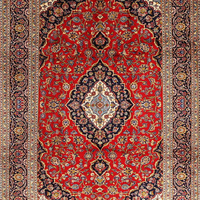 Machine Washable Traditional Saffron Red Rug, wshtr251