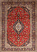 Traditional Saffron Red Medallion Rug, tr251