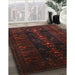Traditional Bakers Brown Persian Rug in Family Room, tr2520