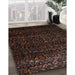 Machine Washable Traditional Dark Brown Rug in a Family Room, wshtr2521