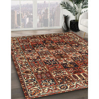 Traditional Saffron Red Persian Rug, tr2523