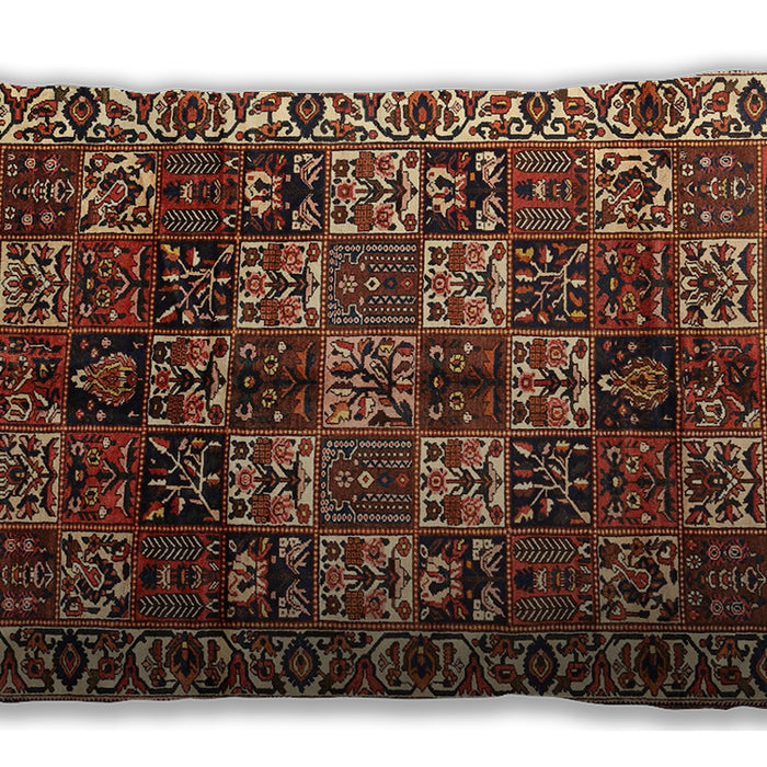 Traditional Classic Rectangular Saffron Red Lumbar Throw Pillow, 13 inch by 19 inch, lbtr2523
