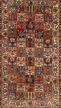 Machine Washable Traditional Saffron Red Rug, wshtr2523