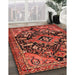 Traditional Red Persian Rug in Family Room, tr2524