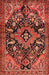 Machine Washable Traditional Tomato Red Rug, wshtr2524