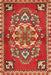 Machine Washable Traditional Red Rug, wshtr2525