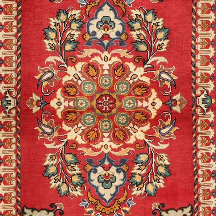 Machine Washable Traditional Red Rug, wshtr2525