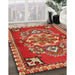 Traditional Red Persian Rug in Family Room, tr2525