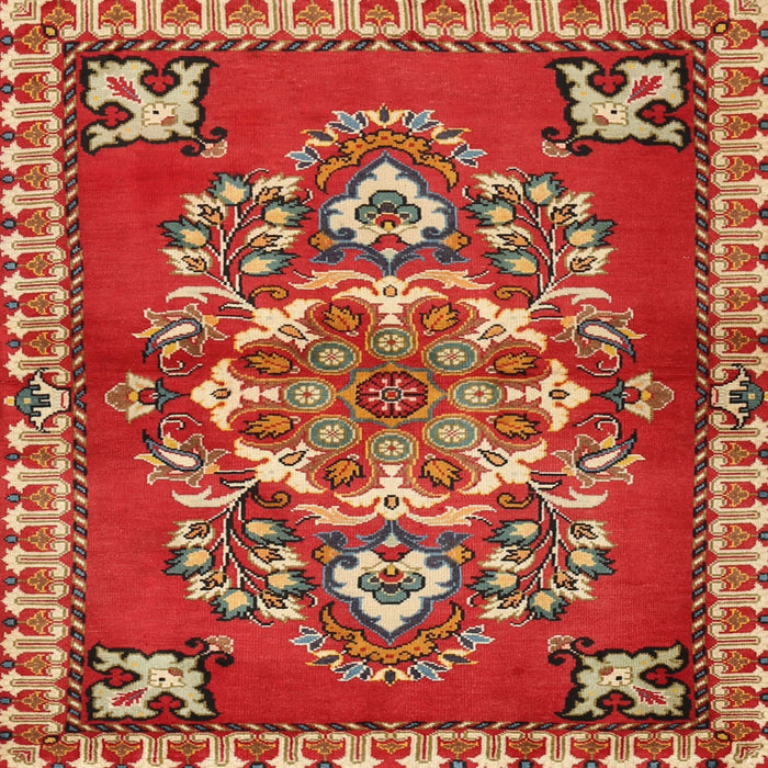 Square Traditional Red Persian Rug, tr2525