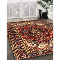 Traditional Saffron Red Persian Rug, tr2526