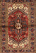 Traditional Saffron Red Persian Rug, tr2526