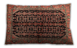 Traditional Classic Rectangular Bronze Brown Lumbar Throw Pillow, 13 inch by 19 inch, lbtr2528