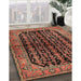 Machine Washable Traditional Bronze Brown Rug in a Family Room, wshtr2528