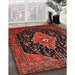 Machine Washable Traditional Chestnut Brown Rug in a Family Room, wshtr252