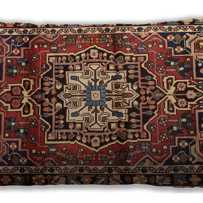 Traditional Classic Rectangular Peru Brown Lumbar Throw Pillow, 13 inch by 19 inch, lbtr2530