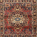 Round Traditional Brown Persian Rug, tr2530